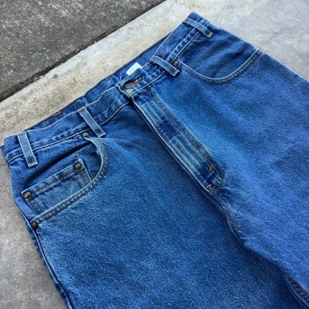 Vintage Y2K Levis 545 Baggy Loose Fit Jeans Blue W36 L34 Made in USA (g4a)